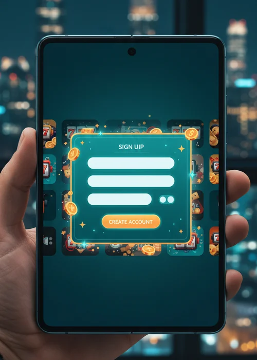 Screenshot of 363 Casino's 3-step registration form for new players, showing input fields for personal details.